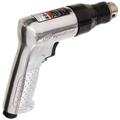 Abbildung von Ingersoll Rand Pistolen Luftdruck Bohrmaschine 7802RA, 3/8&quot; (10 mm) Standardspannfutter, besonders leistungsstarker, kompakter und effizienter Bohrer mit Pistolengriff für schwere Arbeiten