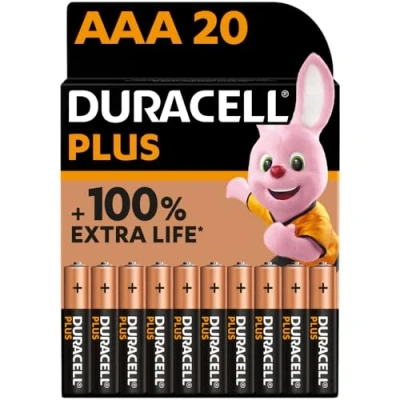 Abbildung von Duracell, Plus Alkaline batterijen