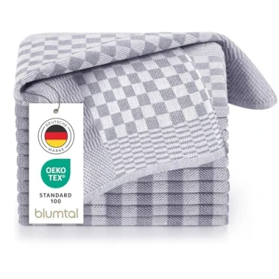 Abbildung von Blumtal Geschirrtuch Premium Geschirrhandtücher in 50 x 70 cm, (Set, 20 tlg., 5, 10 oder Geschirrtücher), 100% Baumwolle, Oeko TEX® Zertifiziert