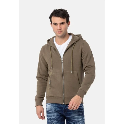 Abbildung von Cipo &amp; Baxx Sweatjacke, Herren, Größe: Small, Khaki