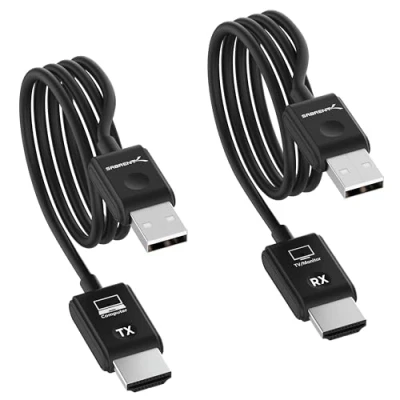 Abbildung von Sabrent Wireless HDMI Transmitter and Receiver für Videos, Audios, Files, 1080p@60Hz kabellos Übertragen Kompatibel mit Desktops, Laptops, Projektoren, Kameras, usw (DA H1R1)