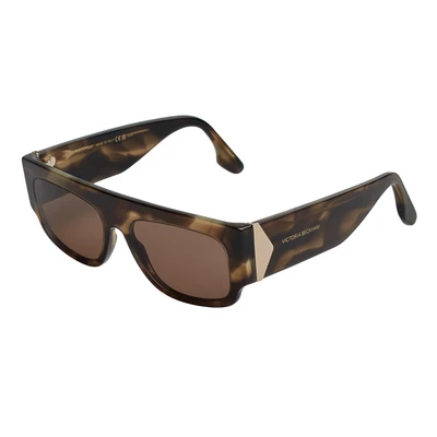 Abbildung von Victoria Beckham Damen VB666S 321 Sonnenbrillen Acetat Havanna Quadratisch Normal