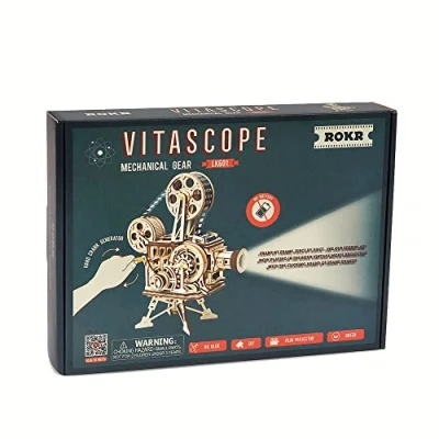 Abbildung von Robotime 3D Puzzle Vitascope Filmprojektor Puzzle, 183 Puzzleteile