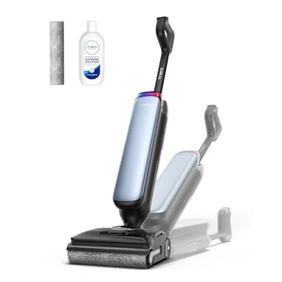 Abbildung von Tineco Floor One S9 Artist Stilvoller Nass Trockensauger, 22kPa Nasssauger, 360 SmoothDrive, Anti Tangle, 85C Flashdry Selbstreinige, 50min Laufzeit, Beidseitige Reinigung, 180 Lay Flat Staubsauger