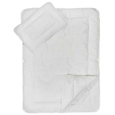 Abbildung von Kinderbettdecke + Kopfkissen, 4 Jahreszeiten Bettdecken Set mit Bärchensteppung 40x60 100x135 cm, KiGATEX, Füllung: 100% Polyester, Klimafaser, Schlafkomfort für jede Jahreszeit