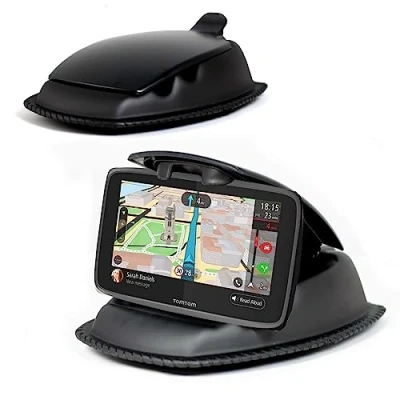 Abbildung von Navitech Schwarz Ultra Halt Armaturenbrett Montierung Kompatibel Mit Dem Garmin DriveSmart 76 EU MT S