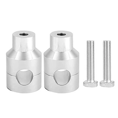 Abbildung von Lenkerstange, verbesserter Lenker für Motorrad, Aluminiumlegierung, 22 mm (Elektro Silvering)