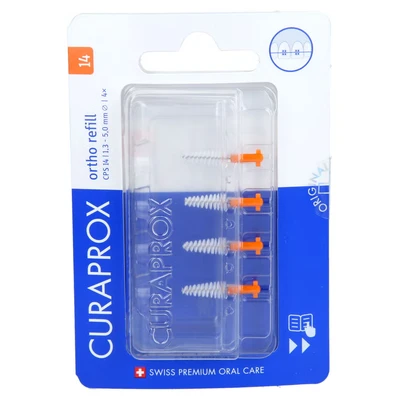 Abbildung von Curaprox Cps 14 Interdental Ortho 1.3 5.0 Mm 4 St