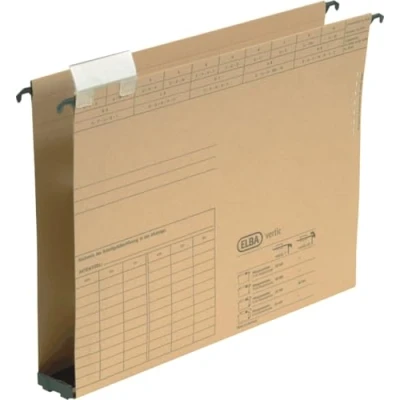 Abbildung von Elba 25 x Hängesammler vertic Ultimate A4 Karton 240g/qm 40mm naturbraun