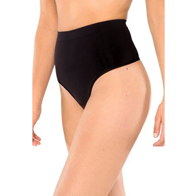 Abbildung von Schiesser Damen Highwaist String Slip, Schwarz (schwarz 000), 38 (Herstellergröße: M)