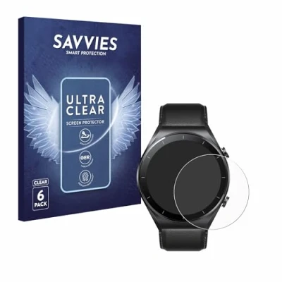 Abbildung von Savvies 6 Stück Schutzfolie für Xiaomi Watch S1 Displayschutz Folie Ultra Transparent