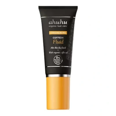 Abbildung von ahuhu THICKENING Coffein Haarfluid (30ml) Pflege Für trockenes Haar, federleichtes Haar Fluid mit Bio Koffein, mehr Glanz &amp; Geschmeidigkeit, Vegan