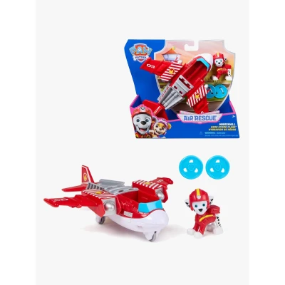 Abbildung von Paw Patrol Air Rescue Marshalls Feuerwehrflugzeug mit Geschoss Abwurf und Marshall Spielfigur , Spielfahrzeug