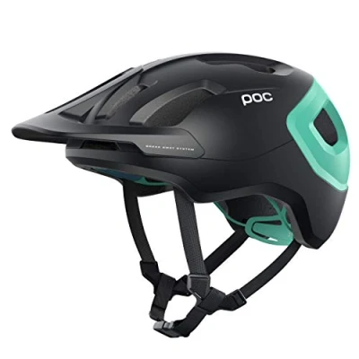 Abbildung von POC Axion Spin Fahrradhelm, Uranium Black/Fluorite Green Matt, XL XXL (59 62cm)