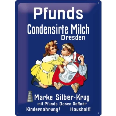 Abbildung von Nostalgic Art 20313 Pfunds Milch, Blechschild, 30 x 40 cm