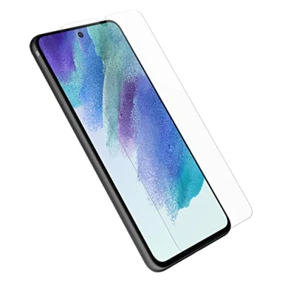 Abbildung von OtterBox Trusted Glass Displayschutz für Samsung Galaxy S21 FE 5G gehärtetes Glas, Schutz vor Brüchen, Kratzern und Stürzen, Keine Einzelhandelsverpackung