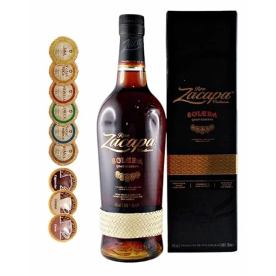 Abbildung von Zacapa Centenario Sistema Solera Rum + 9 Edelschokoladen in Geschmacksvariationen