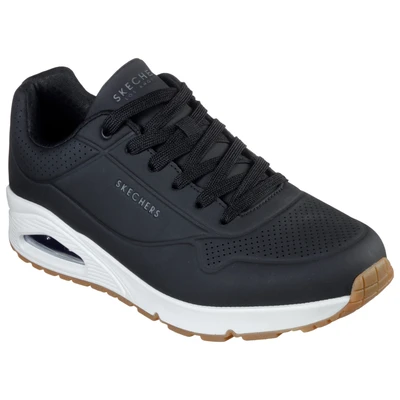 Abbildung von Skechers Wide Fit UNO Sneaker low black, Herren, Größe: 39, Black Schuhe