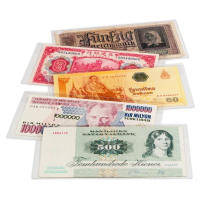 Abbildung von Leuchtturm, Schutzhülle geeignet für Banknoten Transparent Abm: 158x75 mm. pro 50 Stk.