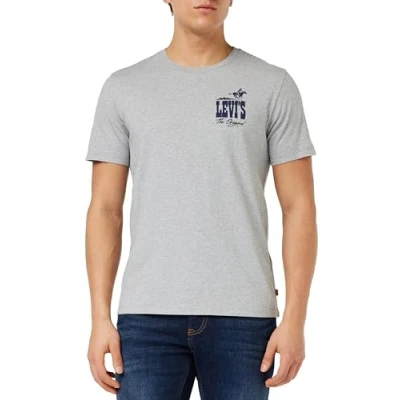 Abbildung von Levi&#039;s Graphic Crewneck TEE Tshirt print, Herren, Größe: Small, Archival