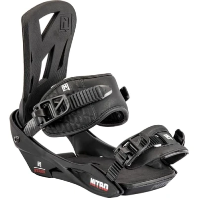 Abbildung von Nitro Herren STAXX &#039;23 Snowboard Bindung Snowboardbindung, Black, M