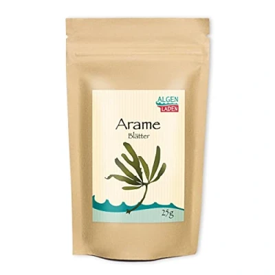 Abbildung von ALGENLADEN Arame Blätter 25g Algen aus Japan Rohkost Vegan Low Carb asiatisch kochen