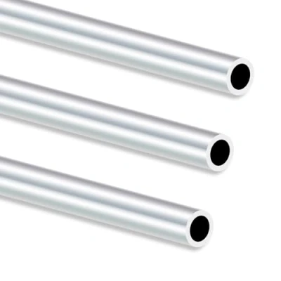 Abbildung von iMeistek 6063 Aluminium Rundrohr, 250 mm Länge, 14 Außendurchmesser, 10 Innendurchmesser, nahtlos, gerade, runde Rohre für Industrie, Dekoration, Architektur (3 Stück)