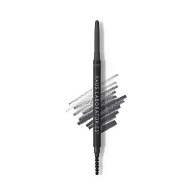 Abbildung von HAUS LABORATORIES By Lady Gaga: THE EDGE PRECISION BROW PENCIL Mikro Augenbrauenstift zum Definieren haardünner Striche, 24 Stunden Halt, in Schwarz, Braun und mehr .002 Oz.