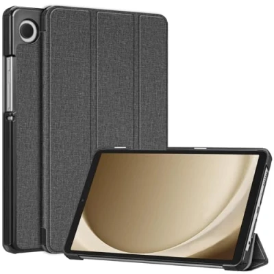 Abbildung von Fintie Hülle für Samsung Galaxy Tab A9 8.7 Zoll 2023 Ultra Schlank Kunstleder Schutzhülle Cover Tablet 8,7 SM X110/X115/X117, Dunkelgrau