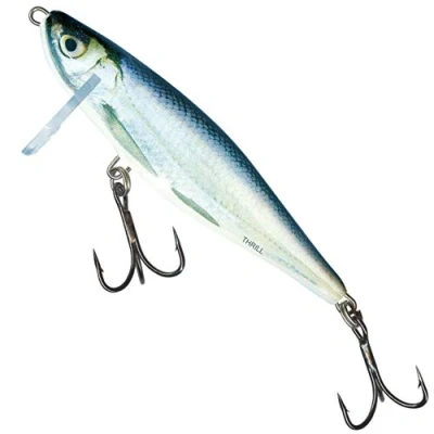 Abbildung von Salmo Thrill Wobbler sinkend, Farben:Real Bleak, Länge/Gewicht/Laufverhalten/Tauchtiefe:5cm / 6.5g sinkend