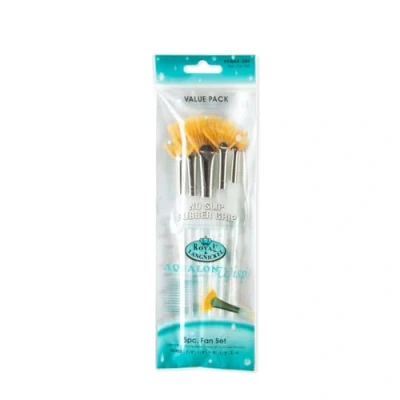 Abbildung von Royal &amp; Langnickel RAQUA 204 Aqualon Wisp 5 teiliges Fächer Pinsel Set