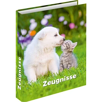 Abbildung von 2 x RNK Zeugnisringbuch A4 4 Ringe &#039;Hund &amp; Katze&#039;