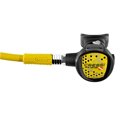 Abbildung von Cressi Octopus Compact Dive Center Edition Oktopus Schlauch, Schwarz/Gelb, Standard