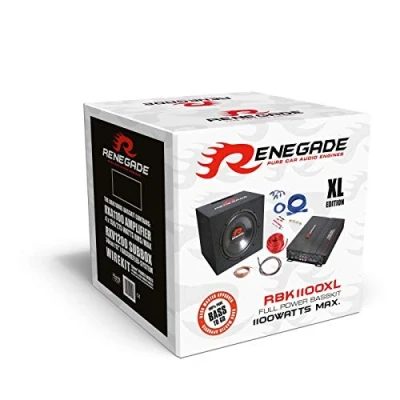 Abbildung von Renegade Mehr Bass Komplettset Endstufe + Subwoofer Kabel Auto