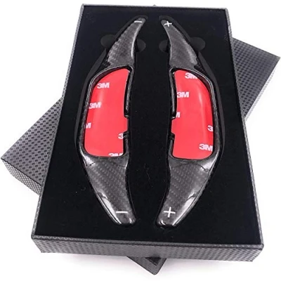 Abbildung von H Customs ECHT CARBON Schaltwippen Verlängerung Shift Paddle kompatibel mit AMG 2014 2020 REAL