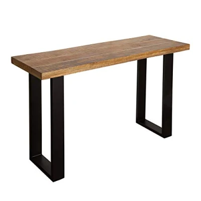 Abbildung von riess ambiente Konsolentisch IRON CRAFT 115cm natur / schwarz, Massivholz · Konsole Schreibtisch Mango
