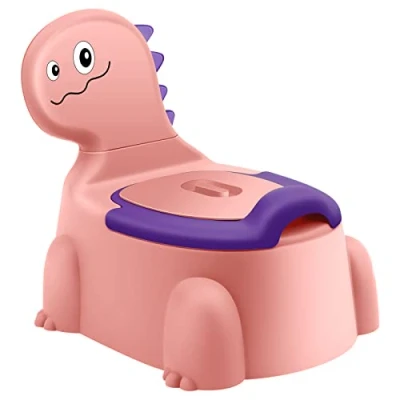 Abbildung von Töpfchen für Kinder Kindertoilette Baby Toilette Kindertopf Dinosaurier Toepfchen Potty Klo Babytopf Kind Topf WC Kleinkinder Training Tragbares 1 6 Jahr Jungen Mädchen Kindertöpfchen Rosa