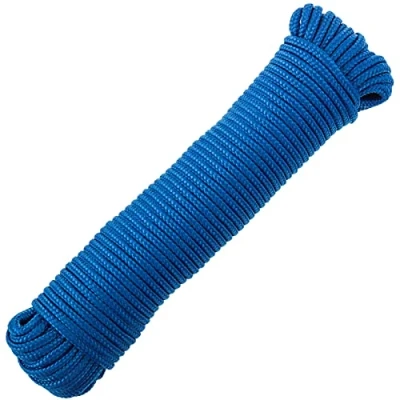 Abbildung von PrimeMatik Mehrfädrigem PP geflochtenes Seil 20 m x 3 mm blau