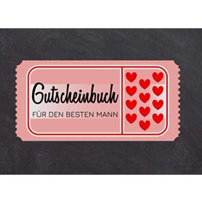 Abbildung von Gutscheinbuch für den besten Mann: Gutscheine als Geschenk zum Valentinstag Männer