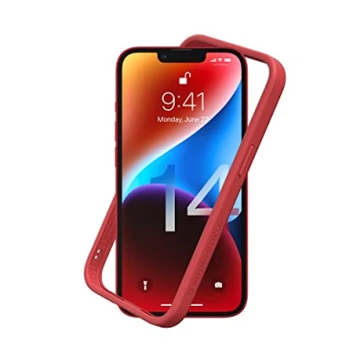 Abbildung von RhinoShield Bumper Case kompatibel mit [iPhone 14] CrashGuard NX Stoßdämpfende Schutzhülle im schlanken Design 3.5 Meter Fallschutz Rot