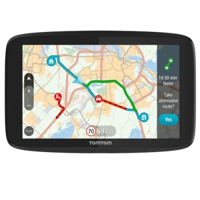 Abbildung von TomTom Pkw Navi GO 620 6 Zoll, Updates via WiFi, Karten Welt, Stauvermeidung Dank Traffic über Smartphone (Generalüberholt)