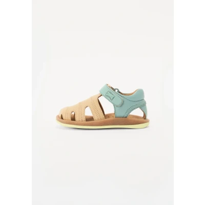 Abbildung von Camper Bicho Unisex Riemensandalette für Kinder, Größe: 23, Beige/gelb Leder