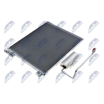 Abbildung von NTY CCS PL 001 Klimakondensator mit Trockner Aluminium OPEL: Vectra C Caravan, Signum CC, SAAB: 9 3 Kombi, Cabrio