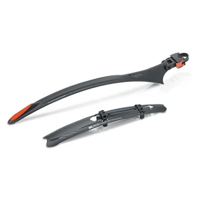 Abbildung von XLC Unisex Erwachsene Mudguardset MG C08, Schwarz Rot, 26 28&quot;