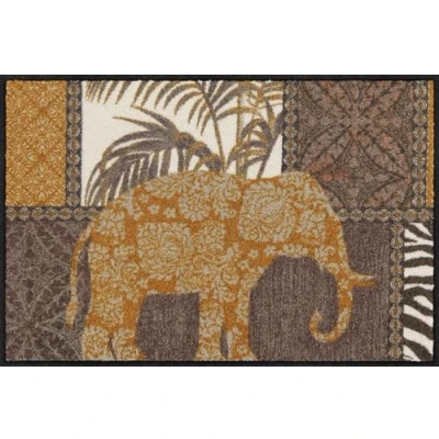 Abbildung von Salonloewe Fußmatte 050x075 cm Marula Brown Fußabtreter, innen, außen, Schmutzfangmatte, Sauberlauf Teppich