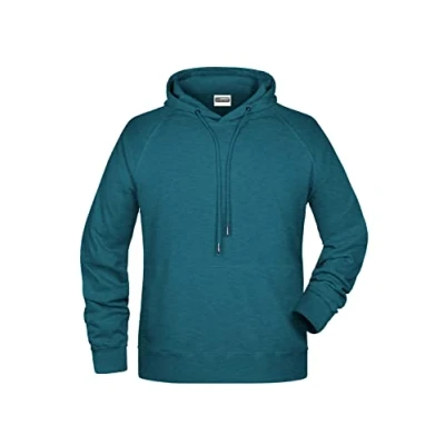 Abbildung von James &amp; Nicholson Kapuzensweatshirt Hochwertiger Herren Kapuzensweat aus Bio Baumwolle 8024 Hochwertige Sweat Qualität mit angerauter Innenseite