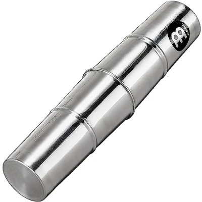 Abbildung von Meinl Percussion Aluminium Samba Shaker Großes Musikinstrument mit warmem Sound Einfach Aluminium, Silber (SSH1 L)