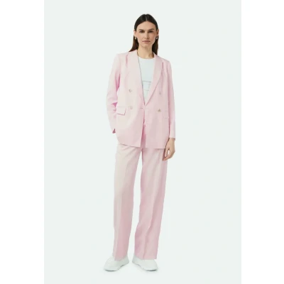 Abbildung von comma casual identity WIDE LEG HOSE Stoffhose, Damen, Größe: 36x34, Zartrosa