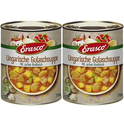 Abbildung von Erasco Ungarische Gulaschsuppe Eintopf mit Rindfleisch 770ml 2er Pack