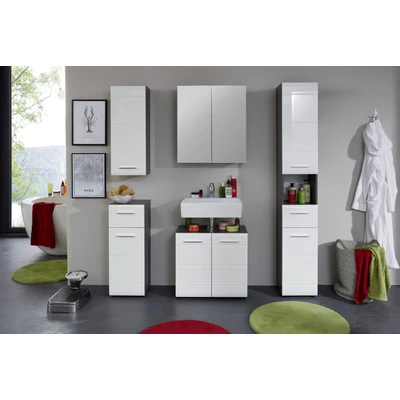 Abbildung von INOSIGN Badmöbel Set &quot;Sovana&quot;, (Set, 5 St.), Badezimmerschränke mit Fronten in Hochglanz oder Holzoptik